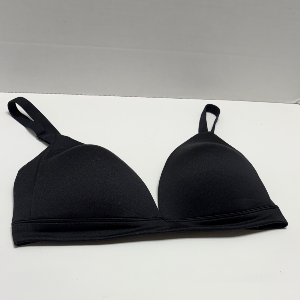 AUDEN LIGHTLY LINED WIREFREE BRA BLACK SZ 34C
